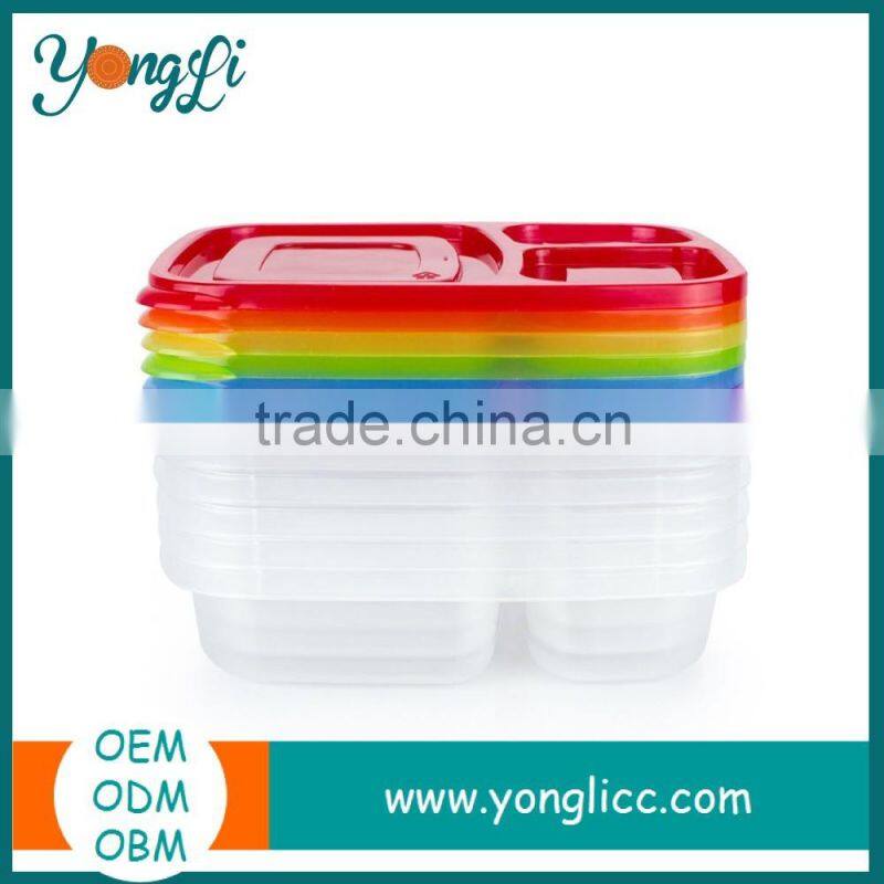 China Microwave Bento Box Personalized Plastic Lunch Box Container