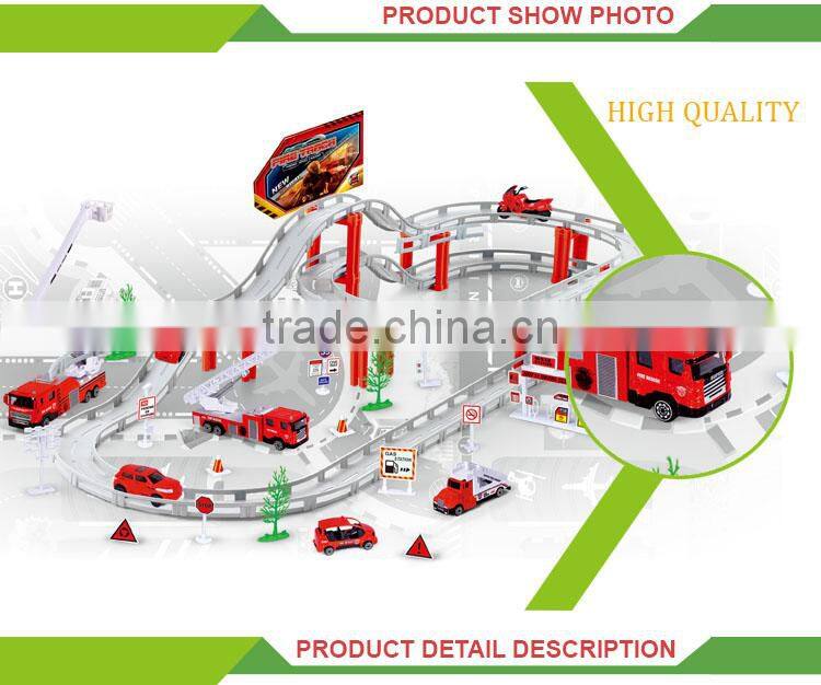 High quality electric city set alloy toys rail car track