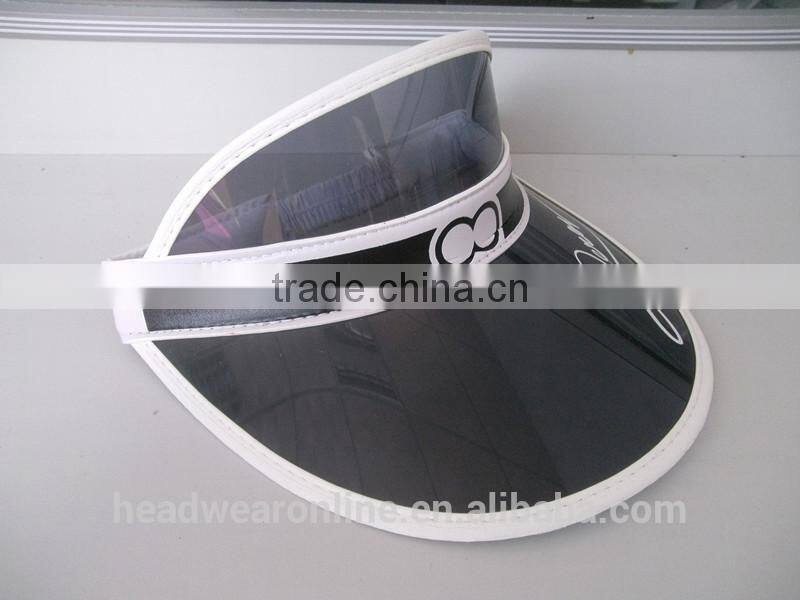 Custom High Quality Cheap Colorful PVC Sun Visor Dongguan Factory