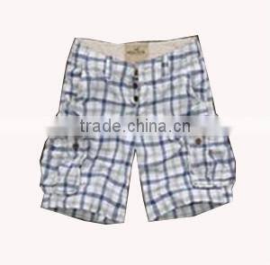 2015 Adult shorts with woven fabric print style men short cargo short