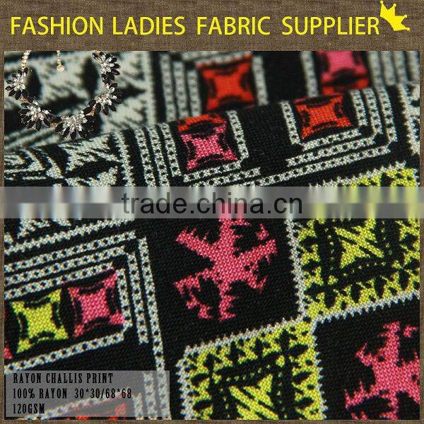 shaoxing cichengtex new rayon and high quality fabric, fashion printed fabric