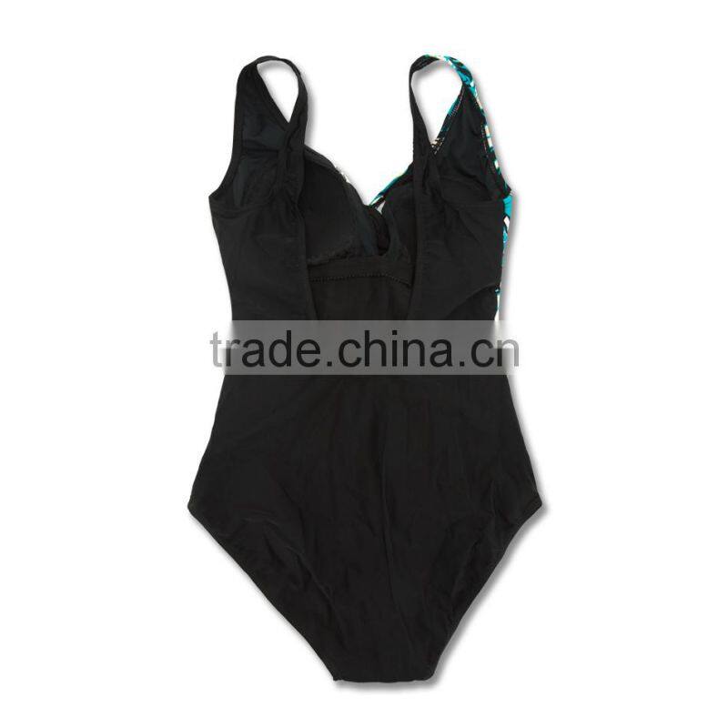 2017 floral printing tie back cute girl swimsuit swimwear kids