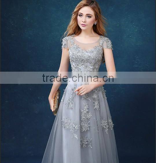 short sleeve lace party evening fashion night dress patterns