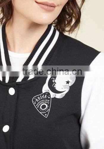 High quality printed embroidery custom baseball jackets