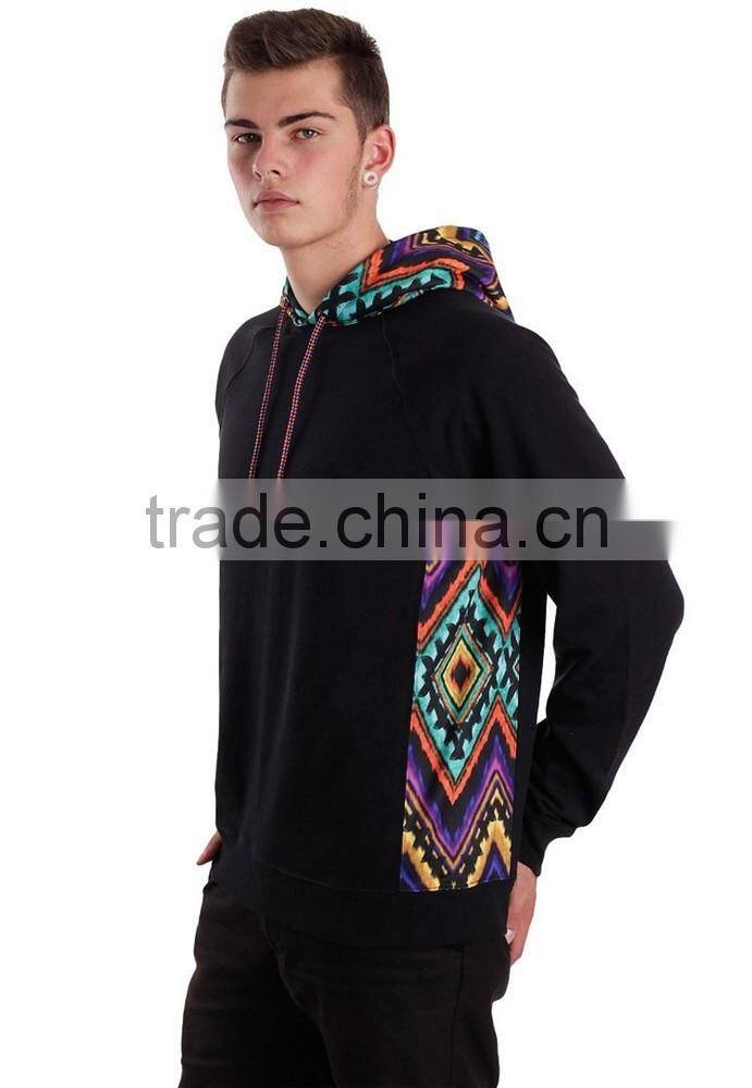 Men trendy hoody sweatshirts print hoodie without zipper pullover hoodie