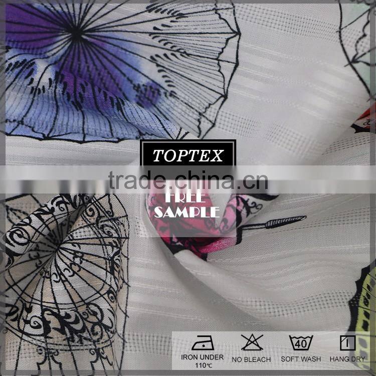 custom pattern digital print hot selling cotton dobby fabric