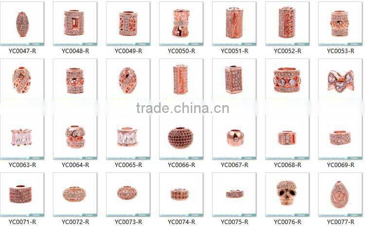 black stone zircon square beads hainon factory provide oem
