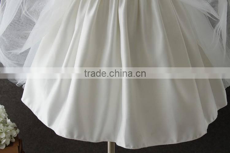 New Child Vietnam 0-2 Years old Baby Dress Model Newborn Baby birthday party Dress Flower white Girl Fluffy Dresses For Wedding