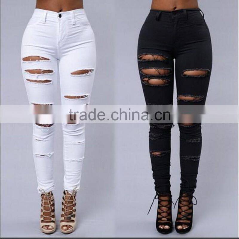 Fashion personality women jeans comfortable jeans female brand in stock accept small order