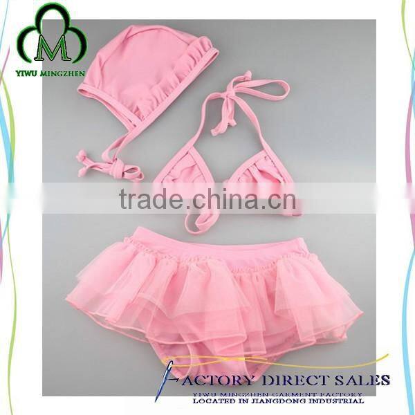 Baby girls star bowknot top and stripes underwear beach wear cover up for kids