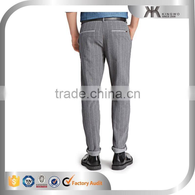 mens casual winter knitted wool pants vertical stripes pants