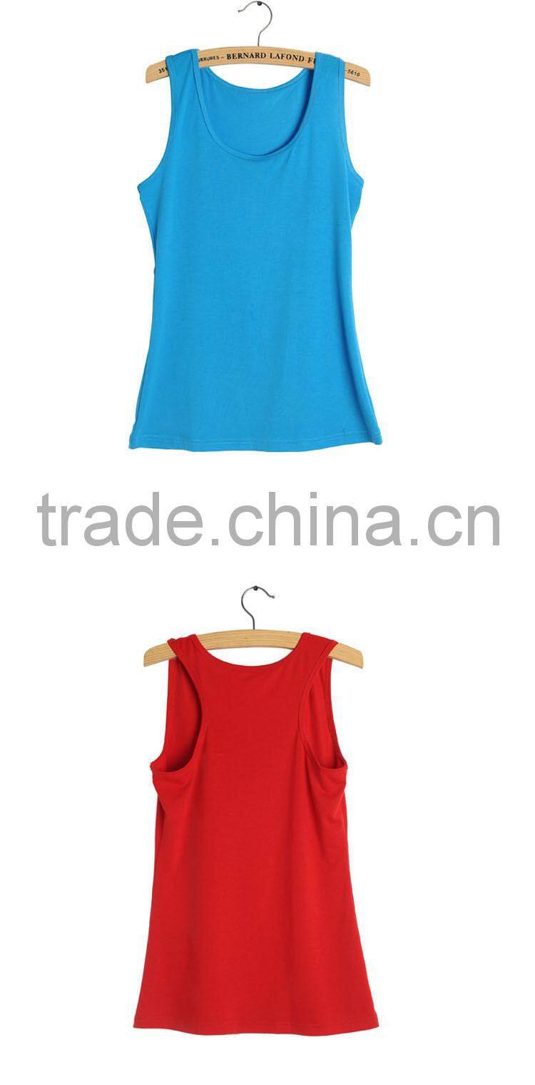 polyamide and spande fashion y back girls tank top
