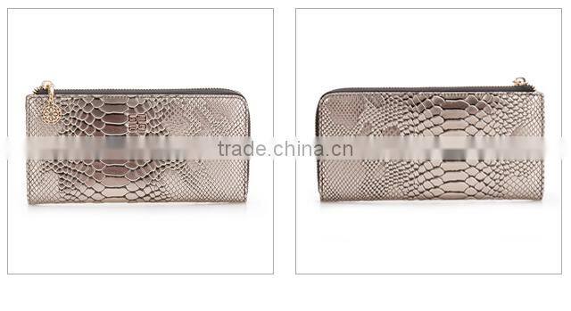 Hotsale genuine leather wallet designer cell phone wallet women coin wallet purse