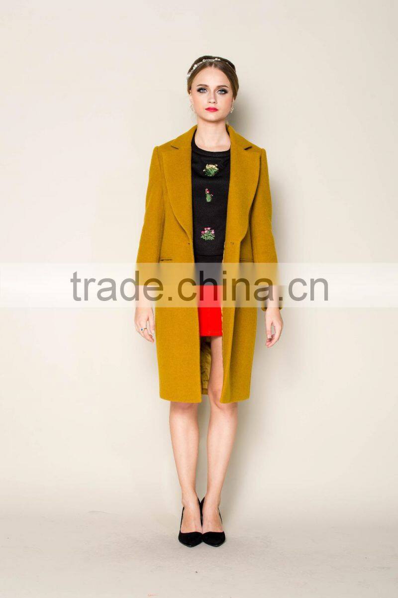 new arrival lovely blue wool coats for women for 2015 winter ladies coats and jackets