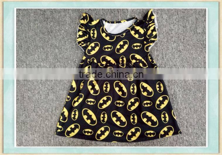 Baby girl evening dresses 2017 flutter black long dress clothing factories in china