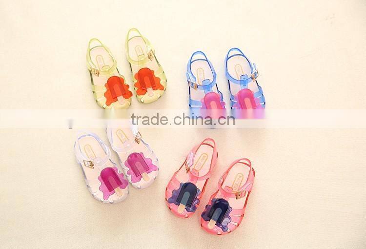 ice cream design cute girl's summer sandals