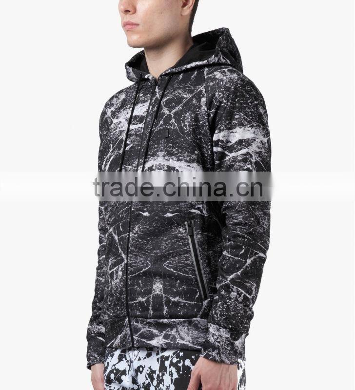 jersey custom all over printing zipper drawstring blank Hoodies/Sweatshirt