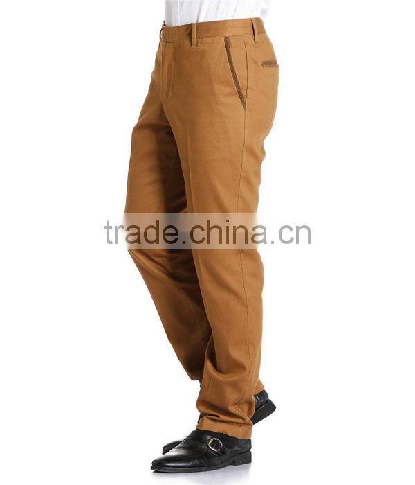 High quality wholesale khaki custom men trousers casual men pants