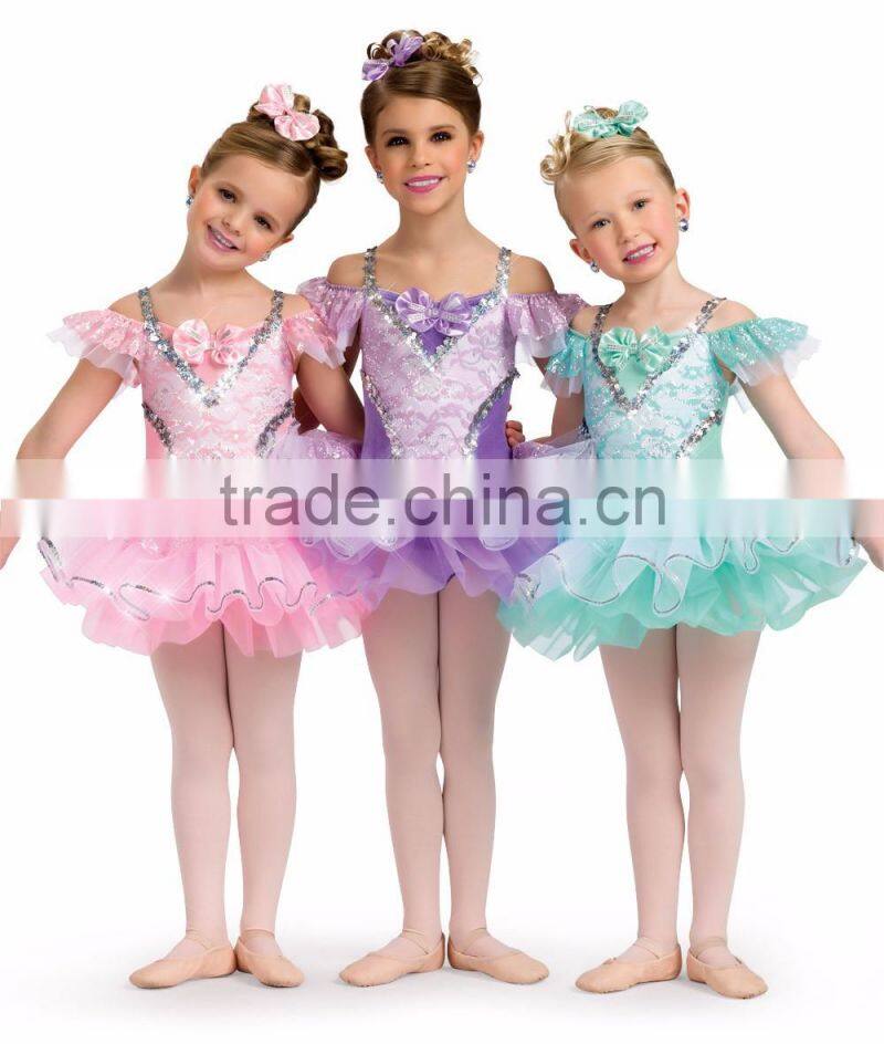 2016 lovely lace pink children tutu