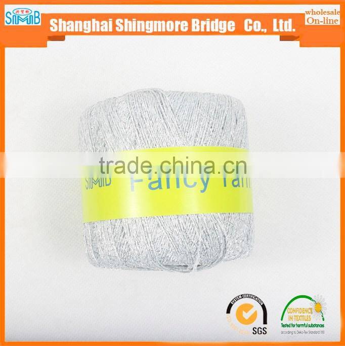 alibaba china textile yarn supplier hot wholesale oeko-tex standard metallic knitting yarn for crochet