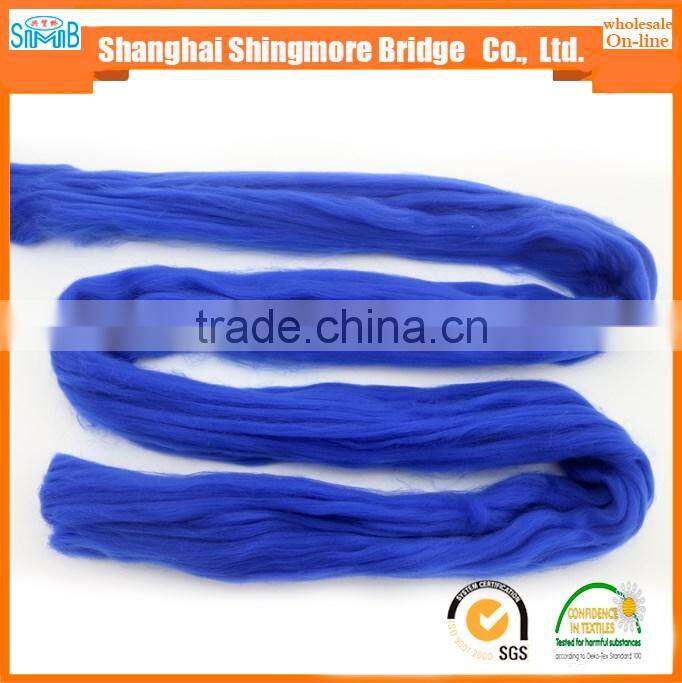Alibaba gold supplier Shanghai Shingmore Bridge hot wholesale polyester tops yarn for spun yarn in low price