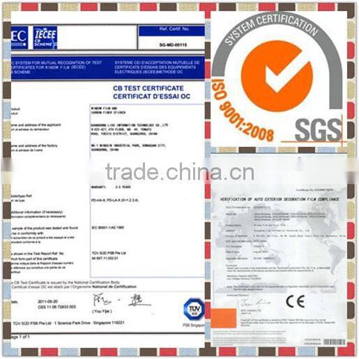 Electric window tinting film high quality static cling film