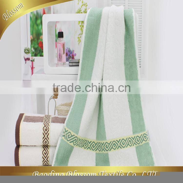 home textile made in china jacquard yarn dyed bamboo towel face 40*60cm