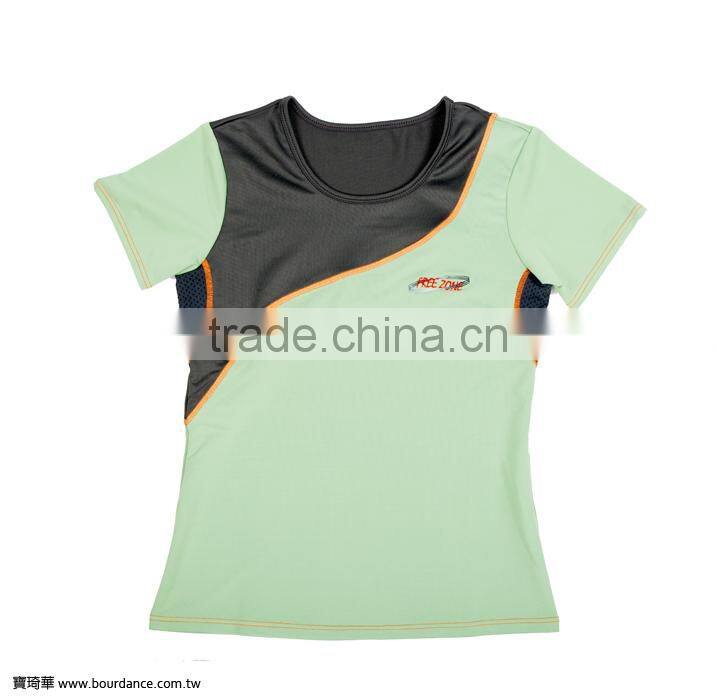 U neck 2 tone color women wear