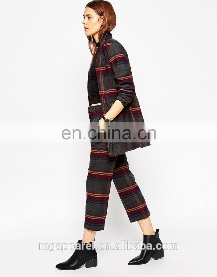 2016 New Design Skinny Relaxed Fit Woven Women Jacket Blazer