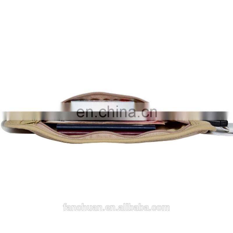 Perfect Mutilfuctional Polyester Mens RFID Hidden Money Belt