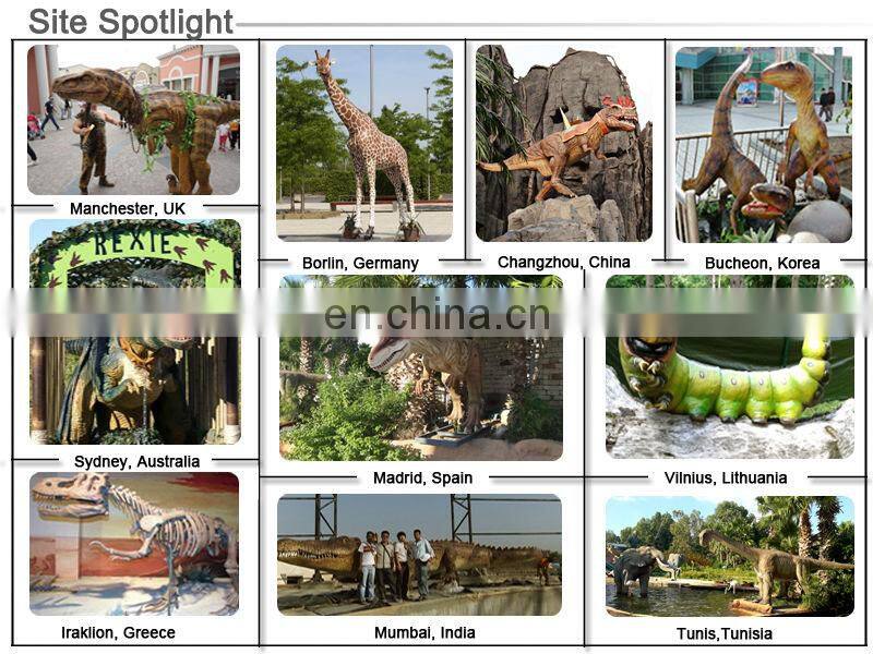 Amusement Park Show Large Animatronic Animals Model Of Tiger