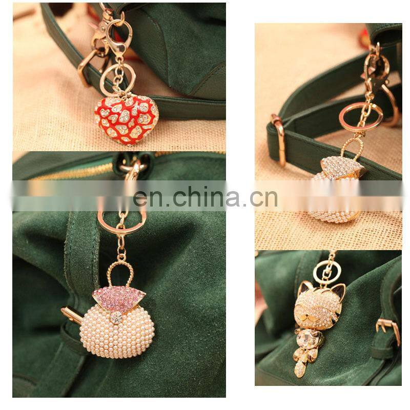 Fashion Rhinestone Metal Crystal Keychain Key chain Key Rings MCKC-0003