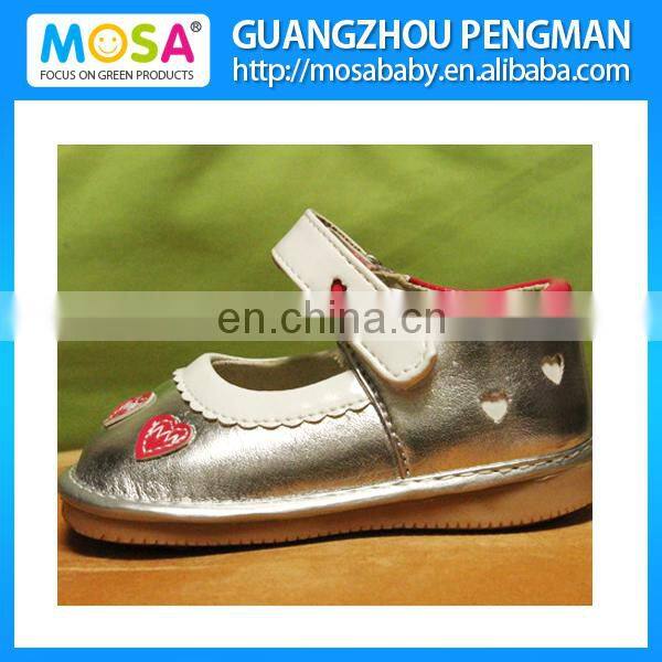 Cute Toddler Girl Leather Squeaky Outdoor Shoes Wholesale