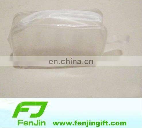 Dull polish vinyl pvc bag with zipper