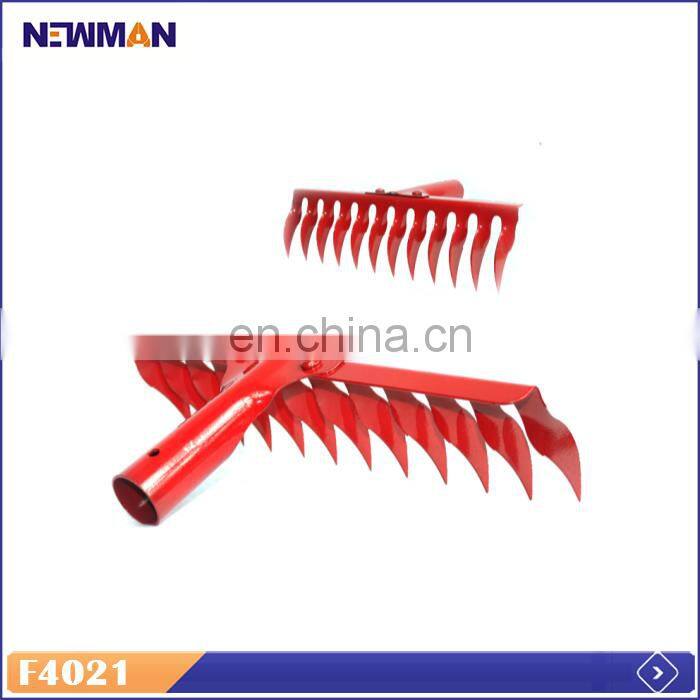 Trustworthy Supplier Red Rake Heads, Twelve Teeth Single Color Steel Rake