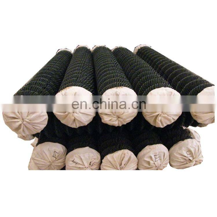 Sports Ground Chain Link Fence/ PVC Coated Chain link fence/ Plastic Coated Diamond Wire Mesh