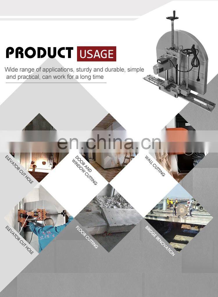 Manual electric 800mm 1000mm wall groove slot cutting machine price