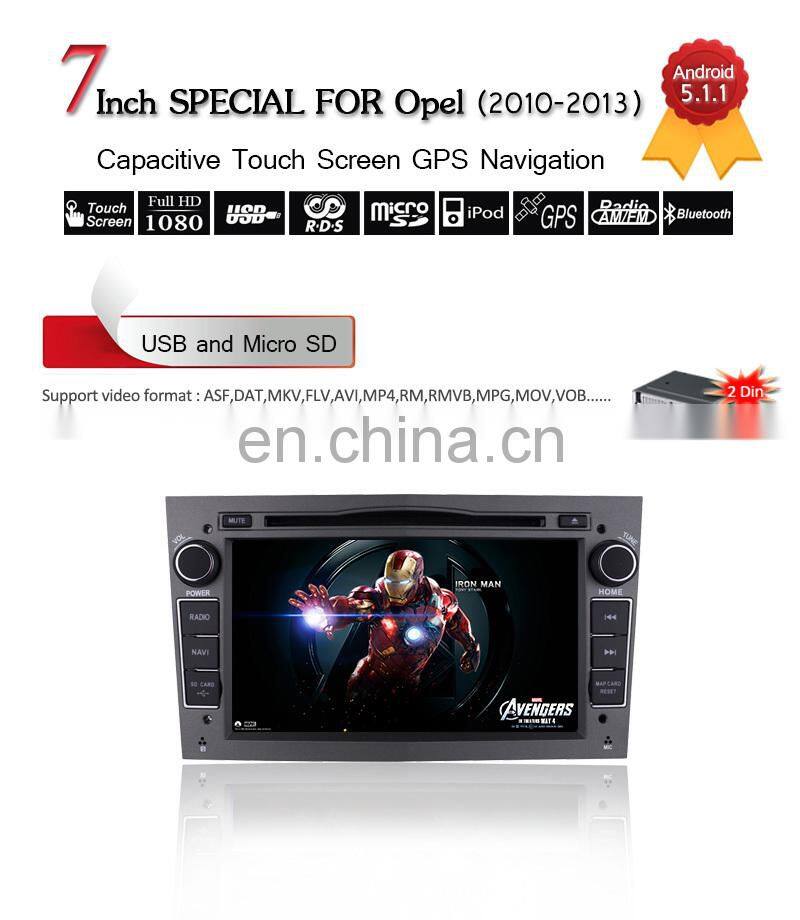 7 Inch capacitive touch screen car Radio GPS Navigation for Opel