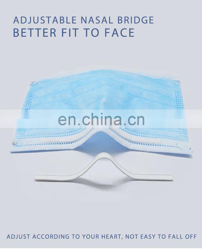 Face Masker With 3 Layer Filter PPE Disposable Medical Mask Wholesale