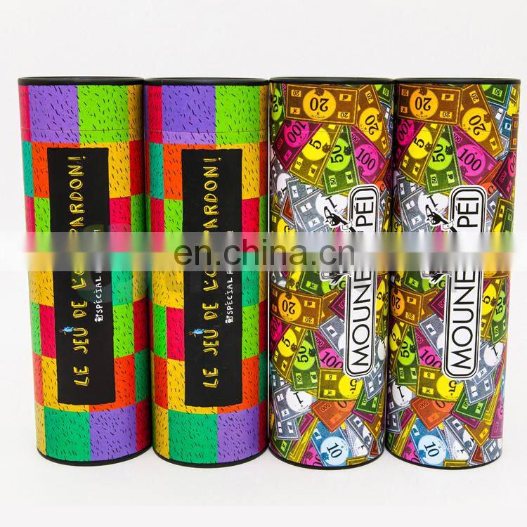 round luxury cardboard tube gift box t shirt wholesale packaging