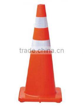 Flexible Fluorescent Orange Safety PVC Traffic Cone