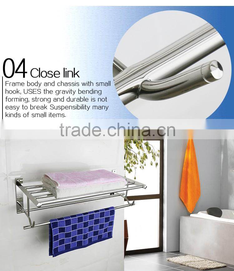 WESDA Houseware good quality stainless steel and glass bathroom shelf