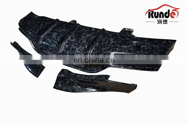 Runde PSM Style Body Parts Carbon Fiber Material Rear Lip Diffuser For Mercedes-Benz W205 C63S coupe rear lip diffuser