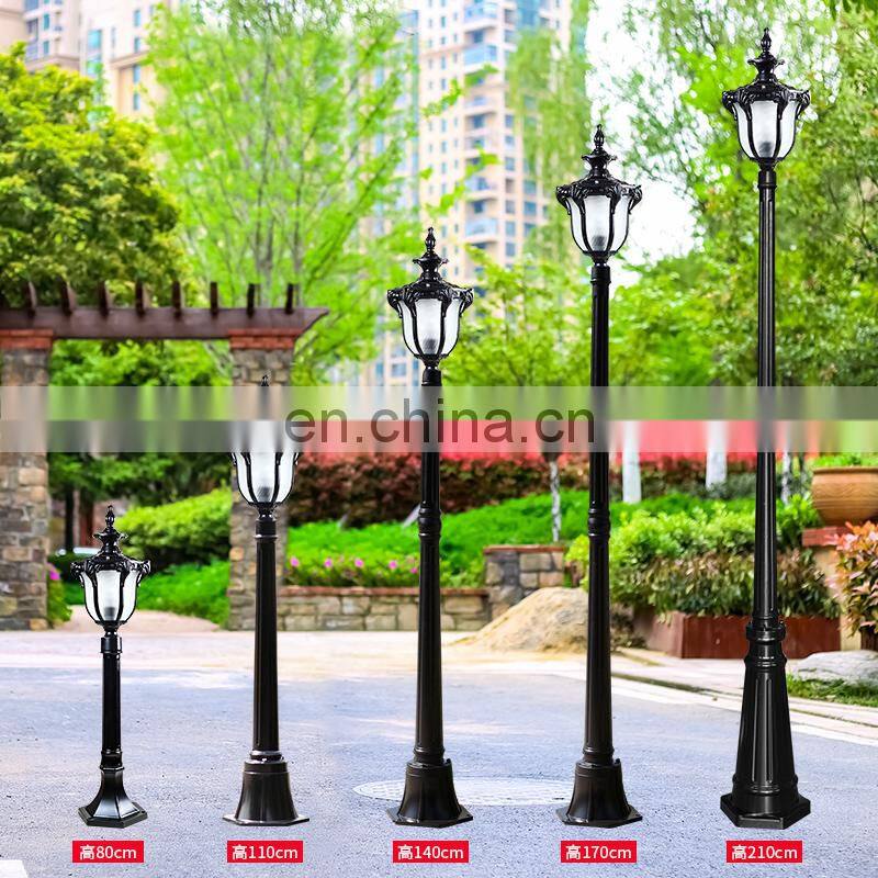 European classic garden lawn lamp H80CM pole post light outdoor waterproof Landscape lights aluminum pathway Walkway decorative