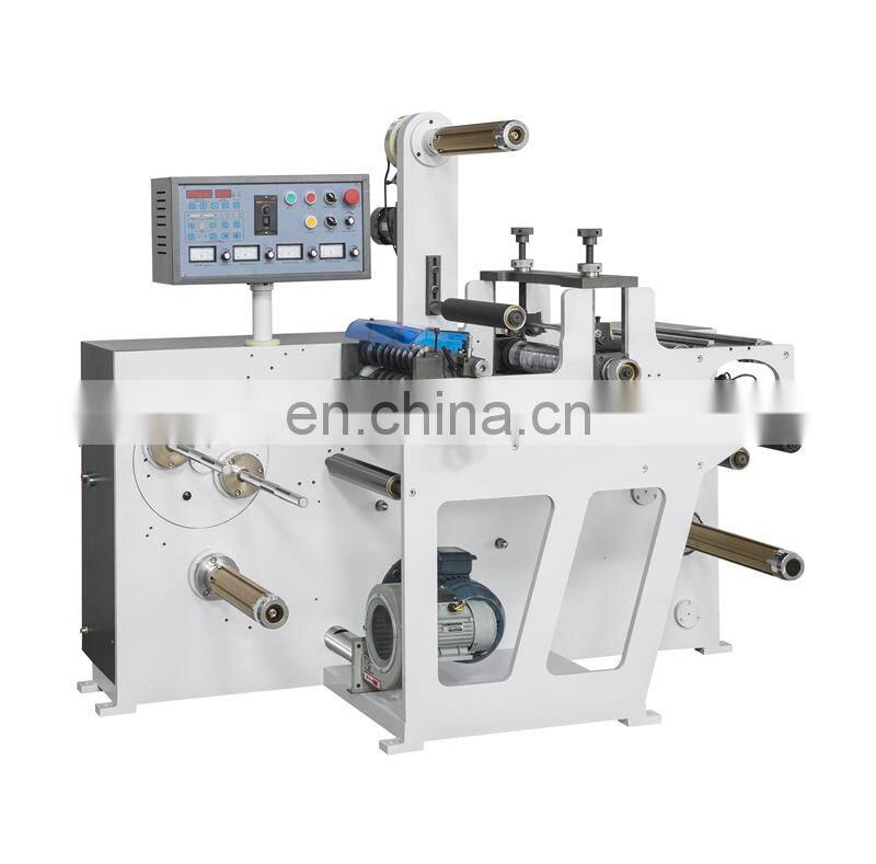 USK420 Automatic Blank Label Vinyl Sticker Rotary Magnetic Cylinder Die Cutting Slitting and Rewinding Machine