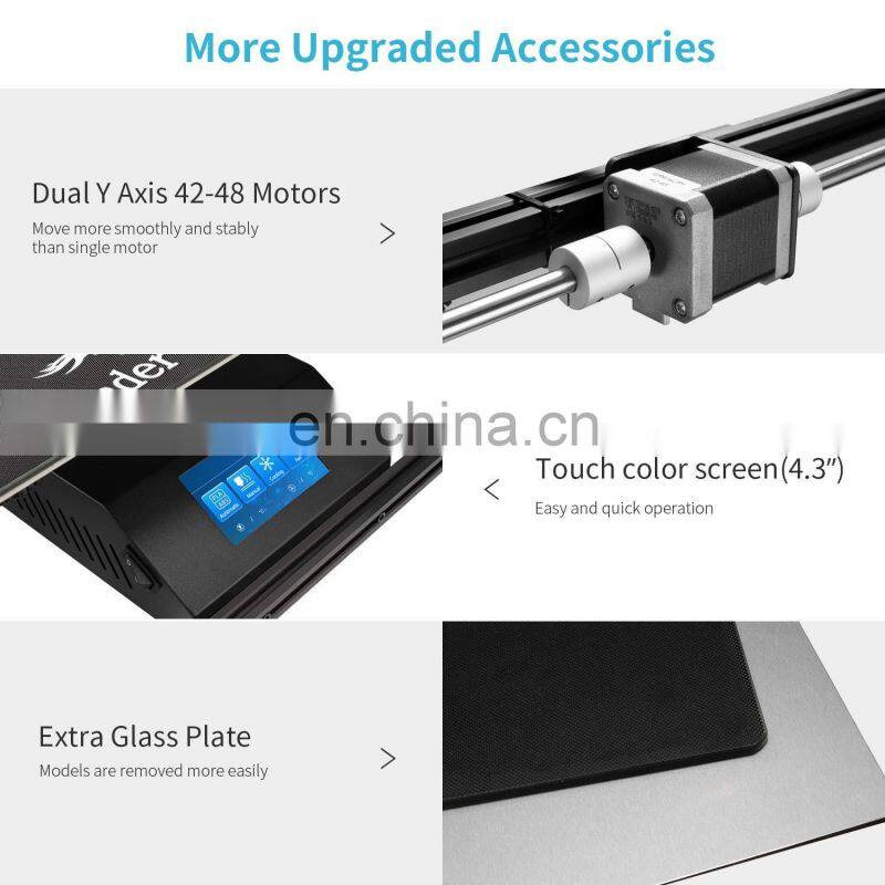 2019 Industry machinery creality ender-5 plus doll jewelry bracelet 3d home printer dental for filament 3d printing materials