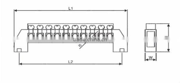 MTB-002 Brass terminal block made in China