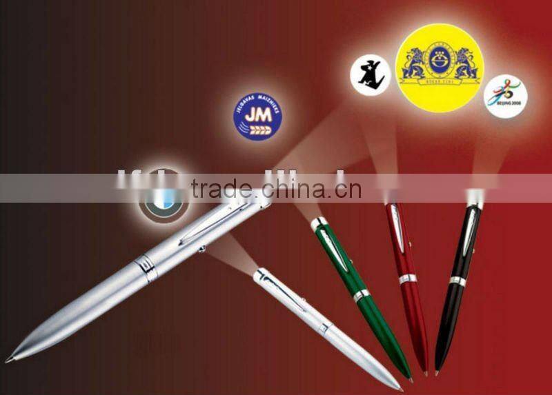 led projector logo pen torch for advertising