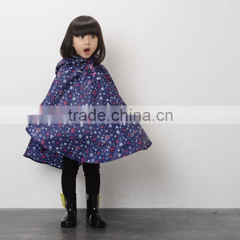 Toddler Custom Pattern Polyester Rain Poncho For Toddlers