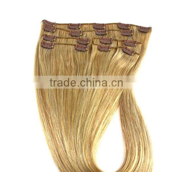 28 inch clip on human hair extensions virgin russian hair clip in